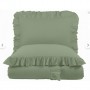 ETEHOMETEX %100 Doğal Pamuk Çift Kişilik Fırfırlı Nevresim Seti 200x220 cm YEŞİL 8696474232033